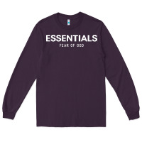 Plum fear of god essentials Long Sleeve Tee - ArtChic