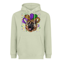 Matcha Mardi gras hat german shepherd Heavyweight Hoodie - RanaPortraitStore