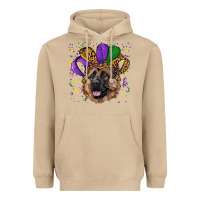 Mushroom Mardi gras hat german shepherd Heavyweight Hoodie - RanaPortraitStore