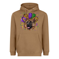 Toasted Coconut Mardi gras hat german shepherd Heavyweight Hoodie - RanaPortraitStore