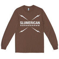 Chestnut slumerican Long Sleeve Tee - ArtChic