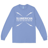 Colony Blue slumerican Long Sleeve Tee - ArtChic