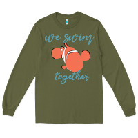 Army Green just keep swimming 25 Long Sleeve Tee - ArtChic