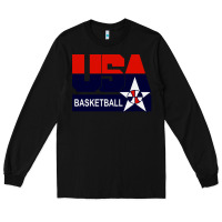 Black usa basketball Long Sleeve Tee - ArtChic