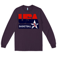 Plum usa basketball Long Sleeve Tee - ArtChic