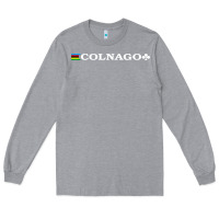 Heather Grey Colnago Bicycling Bike Long Sleeve Tee - ArtChic