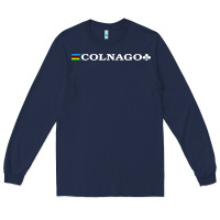 Navy Colnago Bicycling Bike Long Sleeve Tee - ArtChic