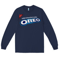 Navy OREO Cookies, the OREO Cookies, OREO Cookies art, OREO Cookies vintage Long Sleeve Tee - ArtChic