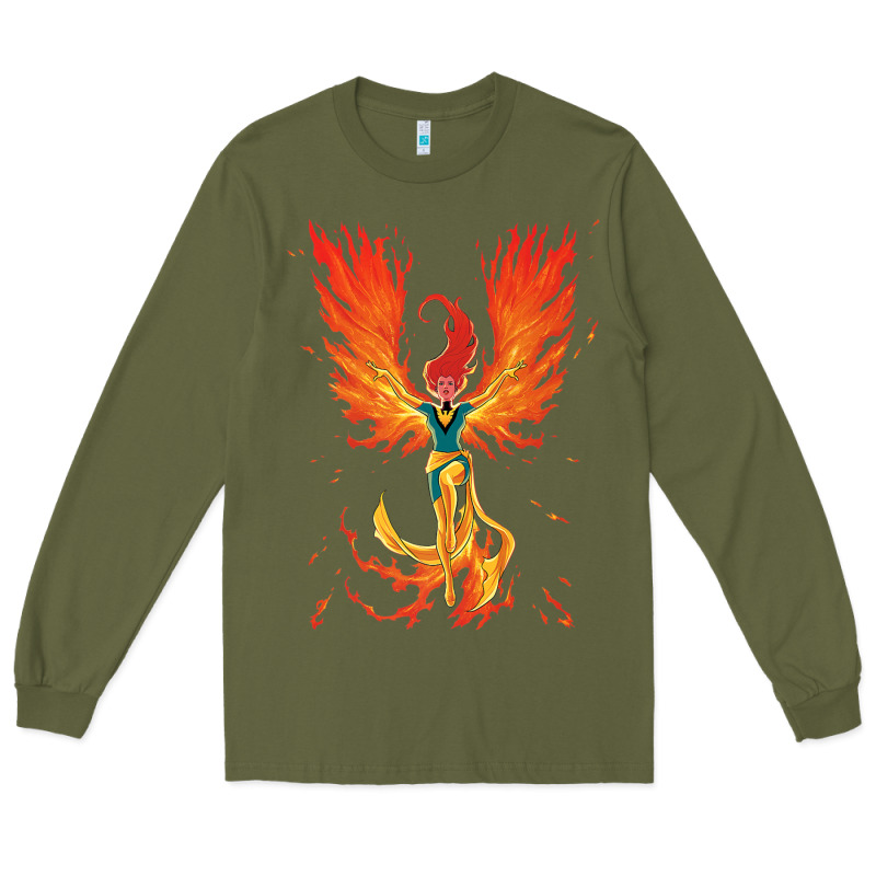 X-men Jean Grey Phoenix Cosmic Flames Long Sleeve Tee by ArtChic | Teevron