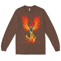 Chestnut X-Men Jean Grey Phoenix Cosmic Flames Long Sleeve Tee - ArtChic