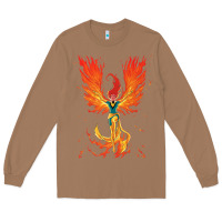Toasted Coconut X-Men Jean Grey Phoenix Cosmic Flames Long Sleeve Tee - ArtChic