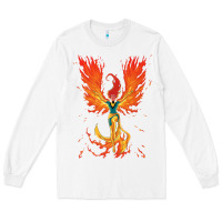 White X-Men Jean Grey Phoenix Cosmic Flames Long Sleeve Tee - ArtChic