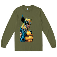 Army Green wolverine 3 Long Sleeve Tee - ArtChic