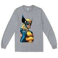 Heather Grey wolverine 3 Long Sleeve Tee - ArtChic