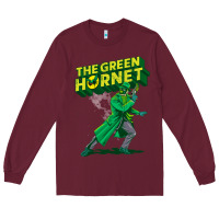 Burgundy the vintage green hornet Long Sleeve Tee - ArtChic