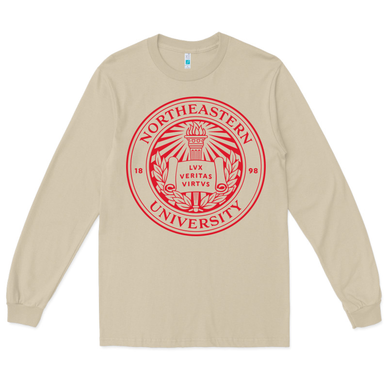 Northeastern University Long Sleeve Tee by ArtChic | Teevron