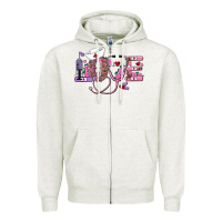 Oatmeal Heather valentines day nurse love Zipper Hoodie - RanaPortraitStore