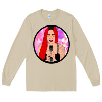 Mushroom red hair girl singing Long Sleeve Tee - ArtChic