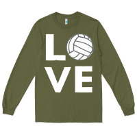 Army Green girls love volleyball Long Sleeve Tee - ArtChic