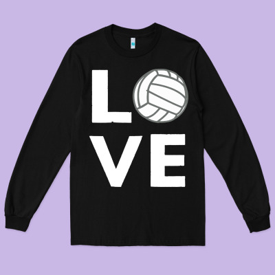 Girls Love Volleyball Long Sleeve Tee Designed By Artchic