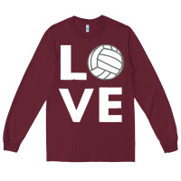 Burgundy girls love volleyball Long Sleeve Tee - ArtChic