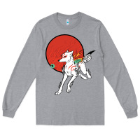 Heather Grey Okami Long Sleeve Tee - ArtChic