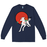 Navy Okami Long Sleeve Tee - ArtChic