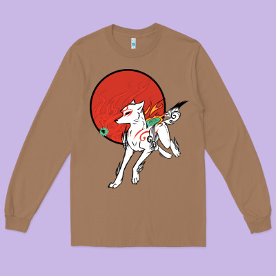 Okami Long Sleeve Tee Designed By Artchic