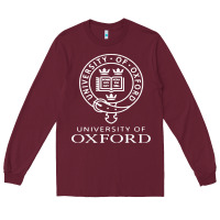 Burgundy oxford university campus Long Sleeve Tee - ArtChic