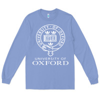 Colony Blue oxford university campus Long Sleeve Tee - ArtChic