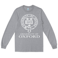 Heather Grey oxford university campus Long Sleeve Tee - ArtChic