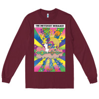 Burgundy different drummer   peter max Long Sleeve Tee - ArtChic