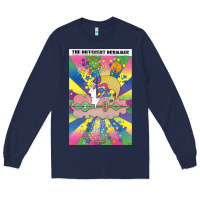 Navy different drummer   peter max Long Sleeve Tee - ArtChic