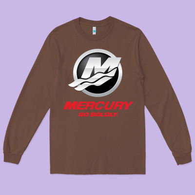 Mercury Marine Outboard Boat Long Sleeve Tee Designed By Artchic
