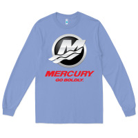 Colony Blue Mercury Marine Outboard Boat Long Sleeve Tee - ArtChic