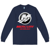 Navy Mercury Marine Outboard Boat Long Sleeve Tee - ArtChic