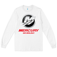 White Mercury Marine Outboard Boat Long Sleeve Tee - ArtChic