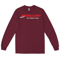 Burgundy Mercury Marine Outboard Boat Long Sleeve Tee - ArtChic