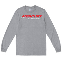 Heather Grey Mercury Marine Outboard Boat Long Sleeve Tee - ArtChic