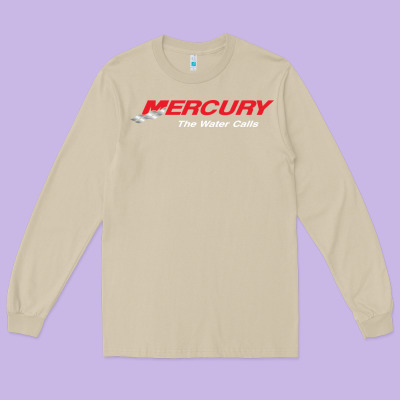 Mercury Marine Outboard Boat Long Sleeve Tee Designed By Artchic