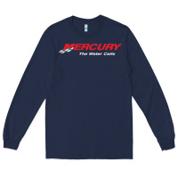 Navy Mercury Marine Outboard Boat Long Sleeve Tee - ArtChic