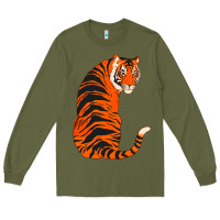 Army Green tiger Long Sleeve Tee - ArtChic