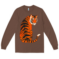 Chestnut tiger Long Sleeve Tee - ArtChic