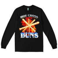 Black hot cross buns t shirt Long Sleeve Tee - ArtChic