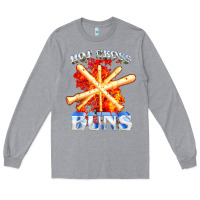 Heather Grey hot cross buns t shirt Long Sleeve Tee - ArtChic