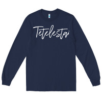 Navy Tetelestai, Greek It Is Finished, Christian Easter Long Sleeve Tee - ArtChic
