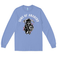 Colony Blue horror skull sons of anarchy Long Sleeve Tee - ArtChic
