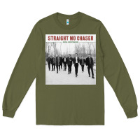 Army Green Straight No Chaser Social Christmasing Long Sleeve Tee - ArtChic