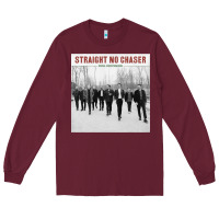 Burgundy Straight No Chaser Social Christmasing Long Sleeve Tee - ArtChic