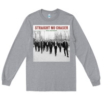 Heather Grey Straight No Chaser Social Christmasing Long Sleeve Tee - ArtChic